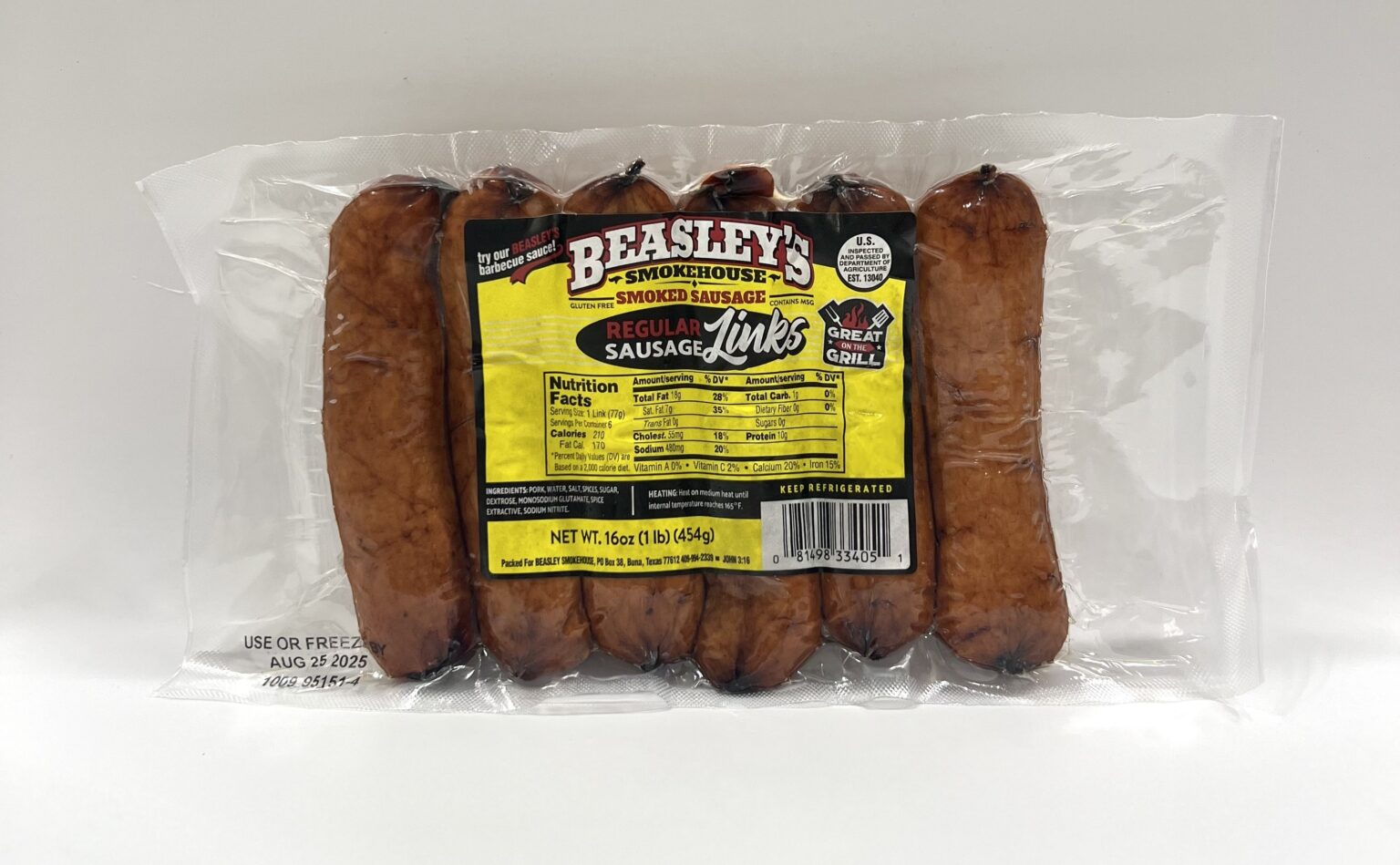 Beasley's Smokehouse Sausage | Buna, TX | Tradition You Can Taste